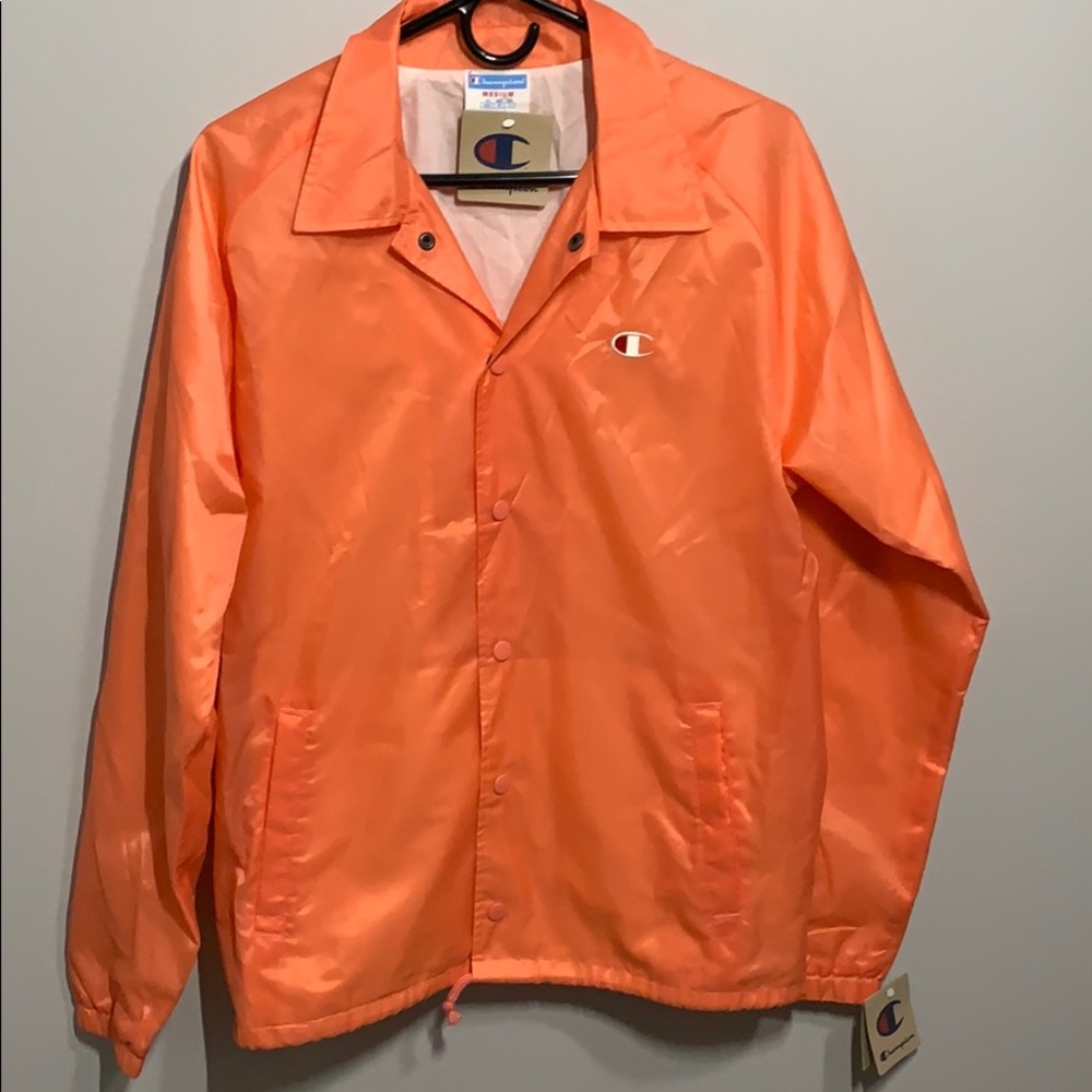 Champion Men’s Peach Color Windbreaker/Jacket, NWT